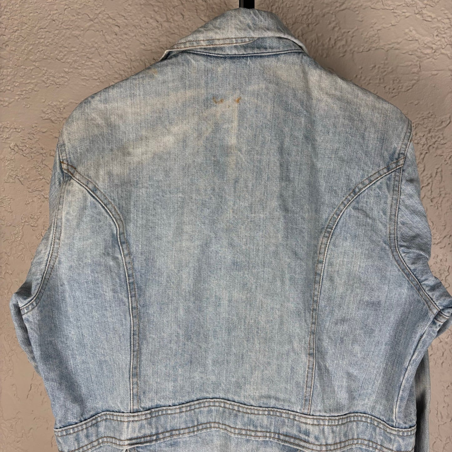 Levis 1970s Orange Tab Denim Split Tail 70671 USA Made Womens Large Chore Jacket