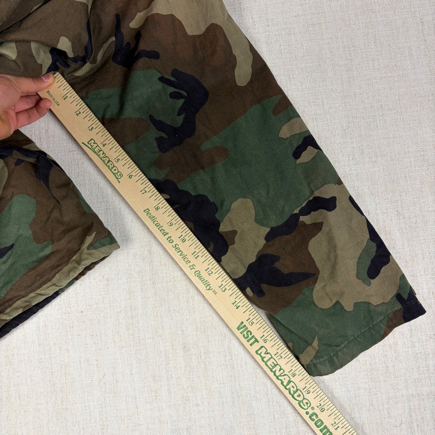 Vintage Military Pullover Parka Army Camo Medium Jacket