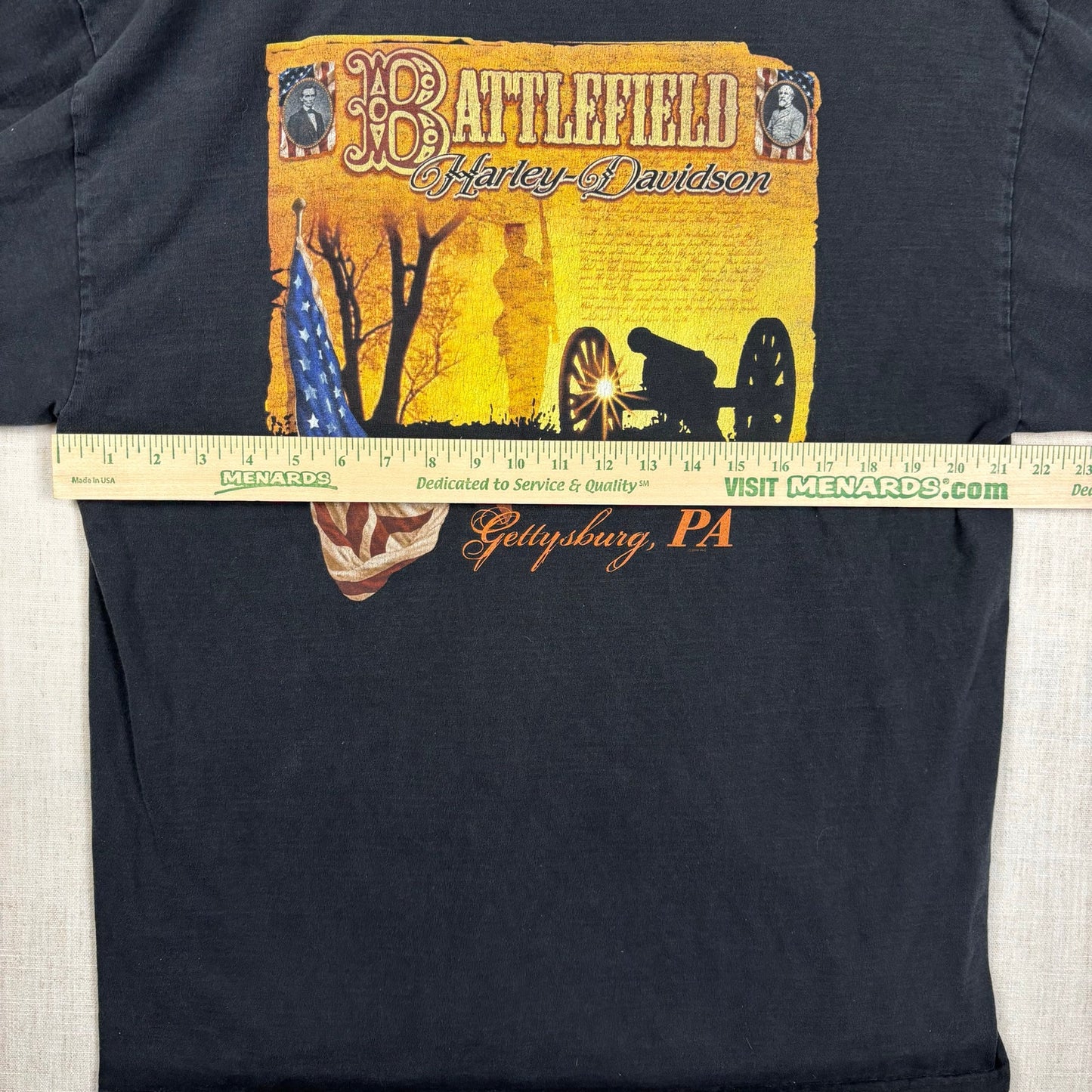 Harley Davidson Long Sleeve Print 2008 Black Tee