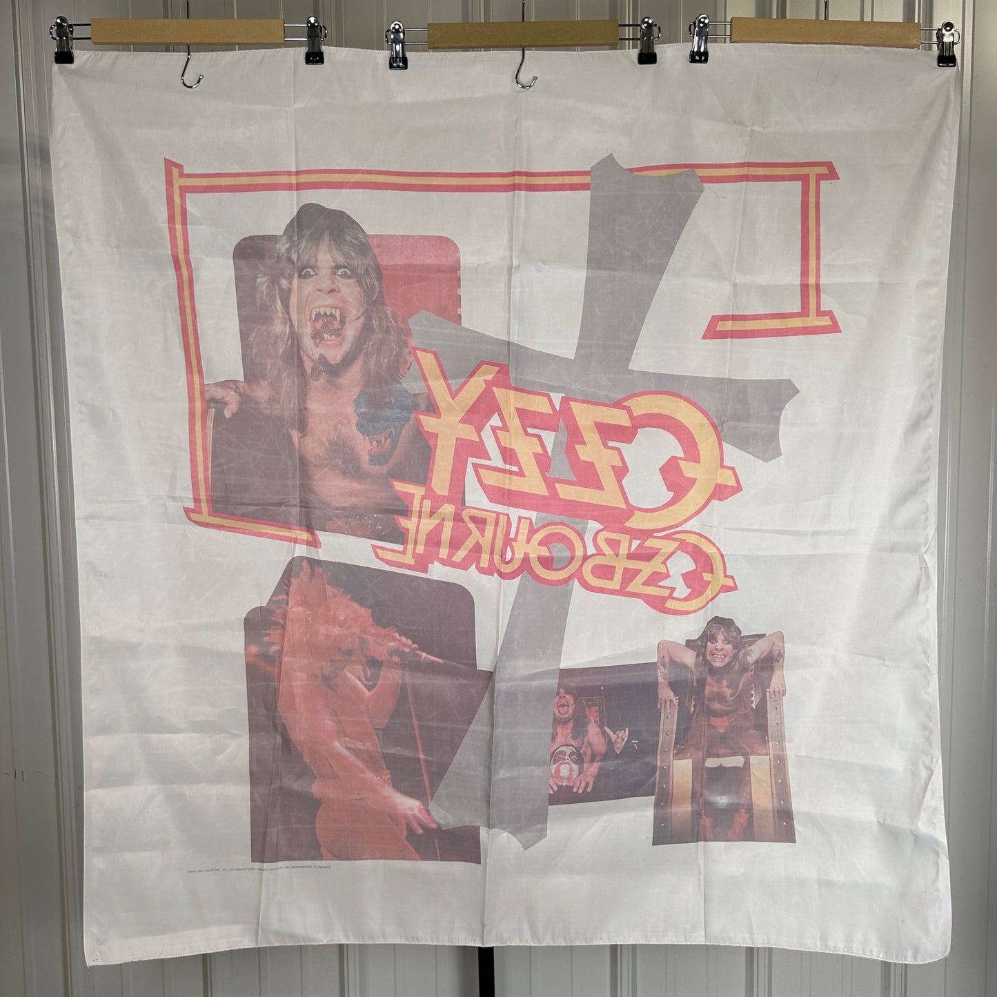 Ozzy Osbourne 1983 Bark at the Moon Wall Tapestry 45" x 45"