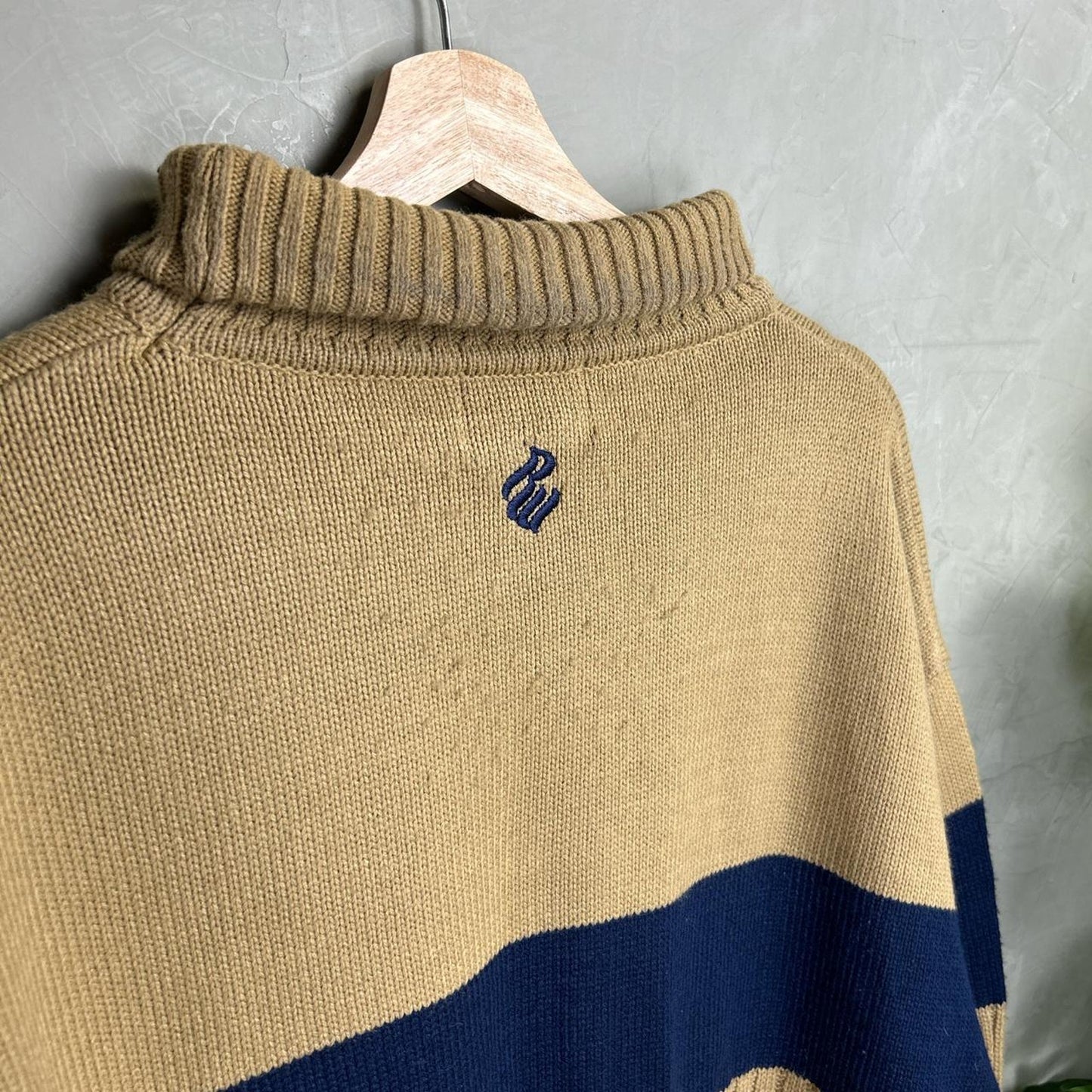 Roca Wear Y2K Ribbed Knit Turtleneck Sweater XL
