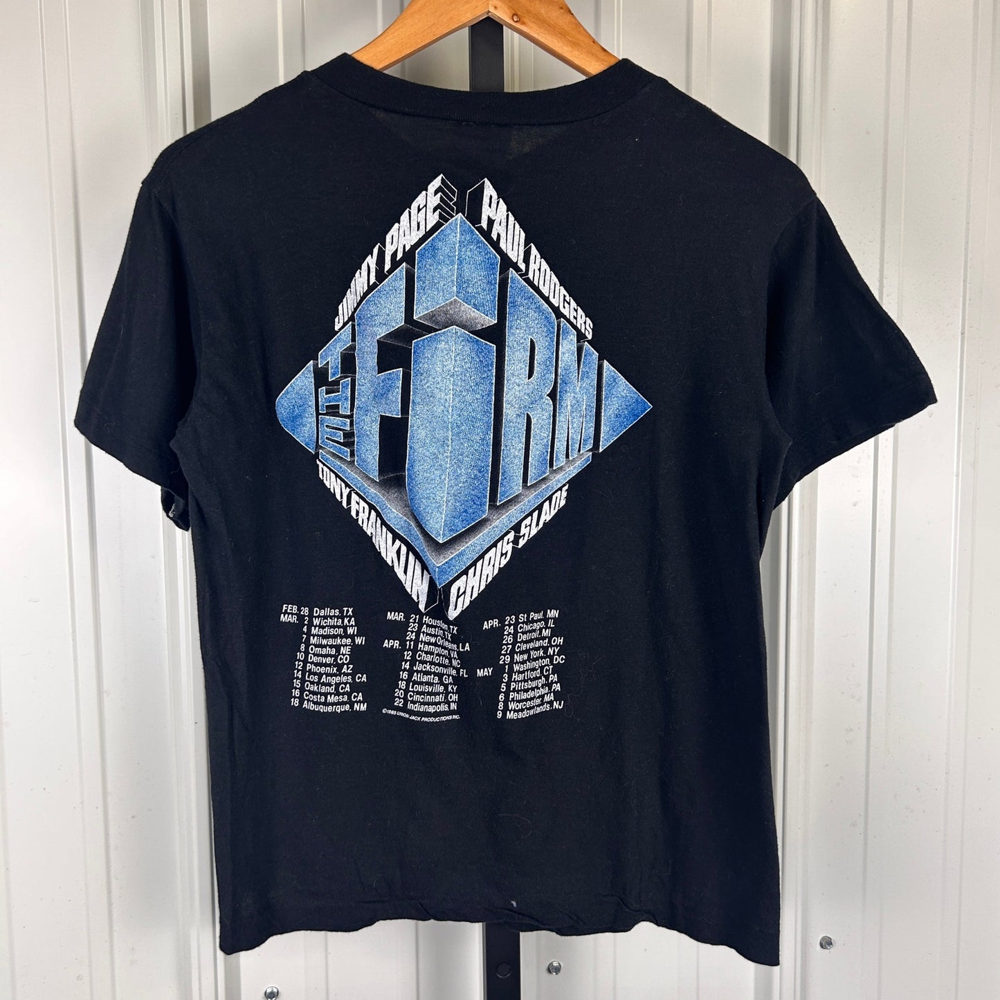 Jimmy Page 1985 Paul Rogers The Firm US Tour Medium Tee