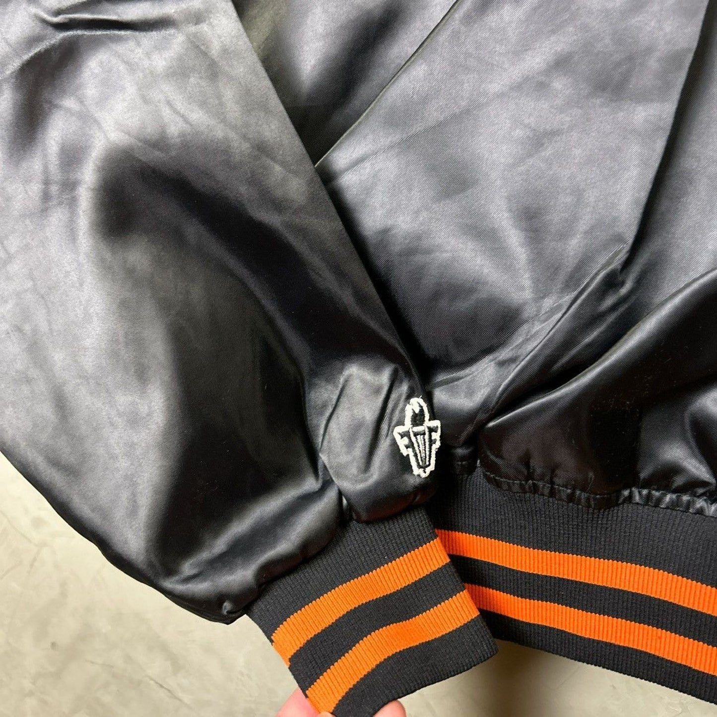 Vintage Baltimore Orioles Felco 90s MLB Medium Varsity Satin Jacket