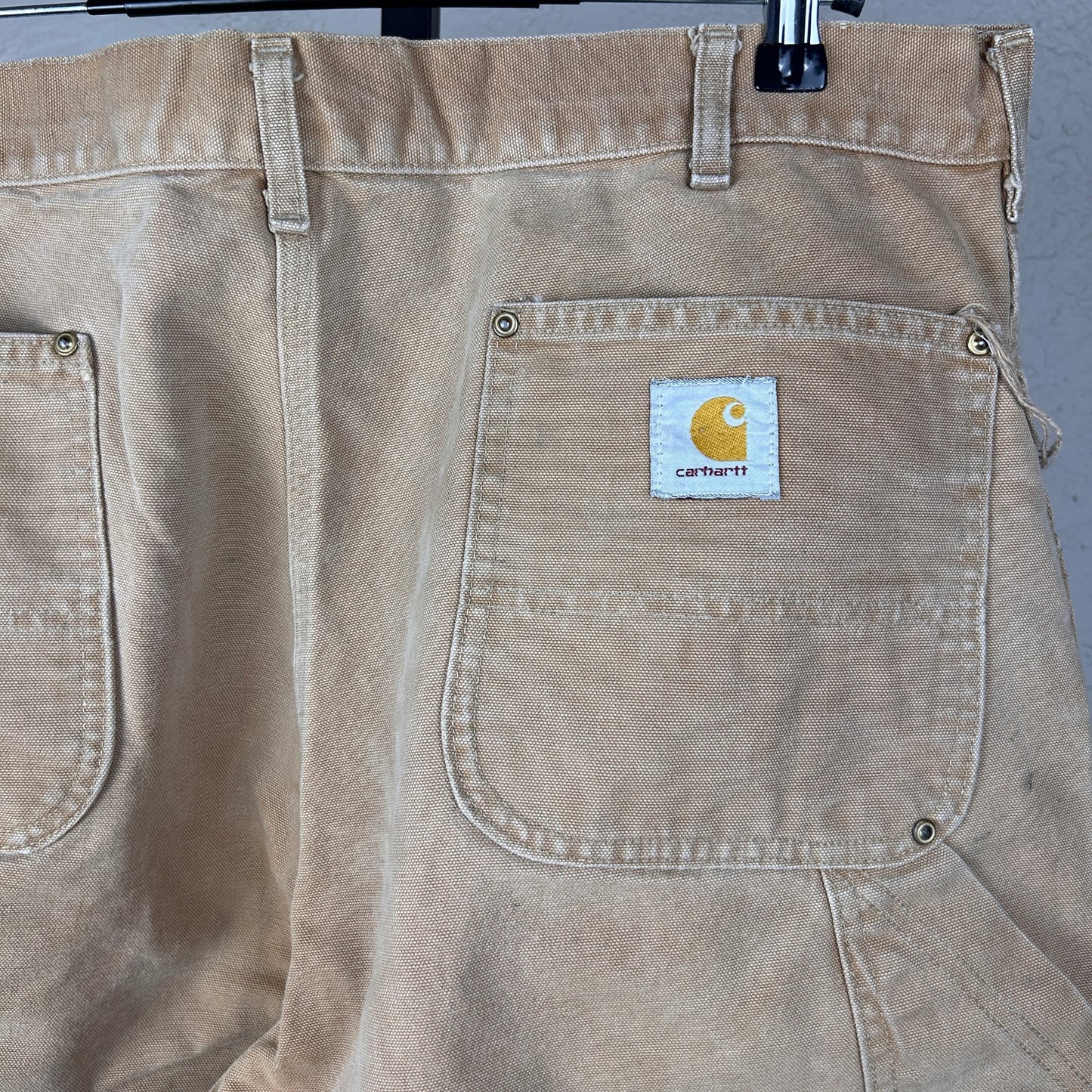 Carhartt 1980s Double Knee Duck Canvas USA Made Workwear 38" Carpenter Pants