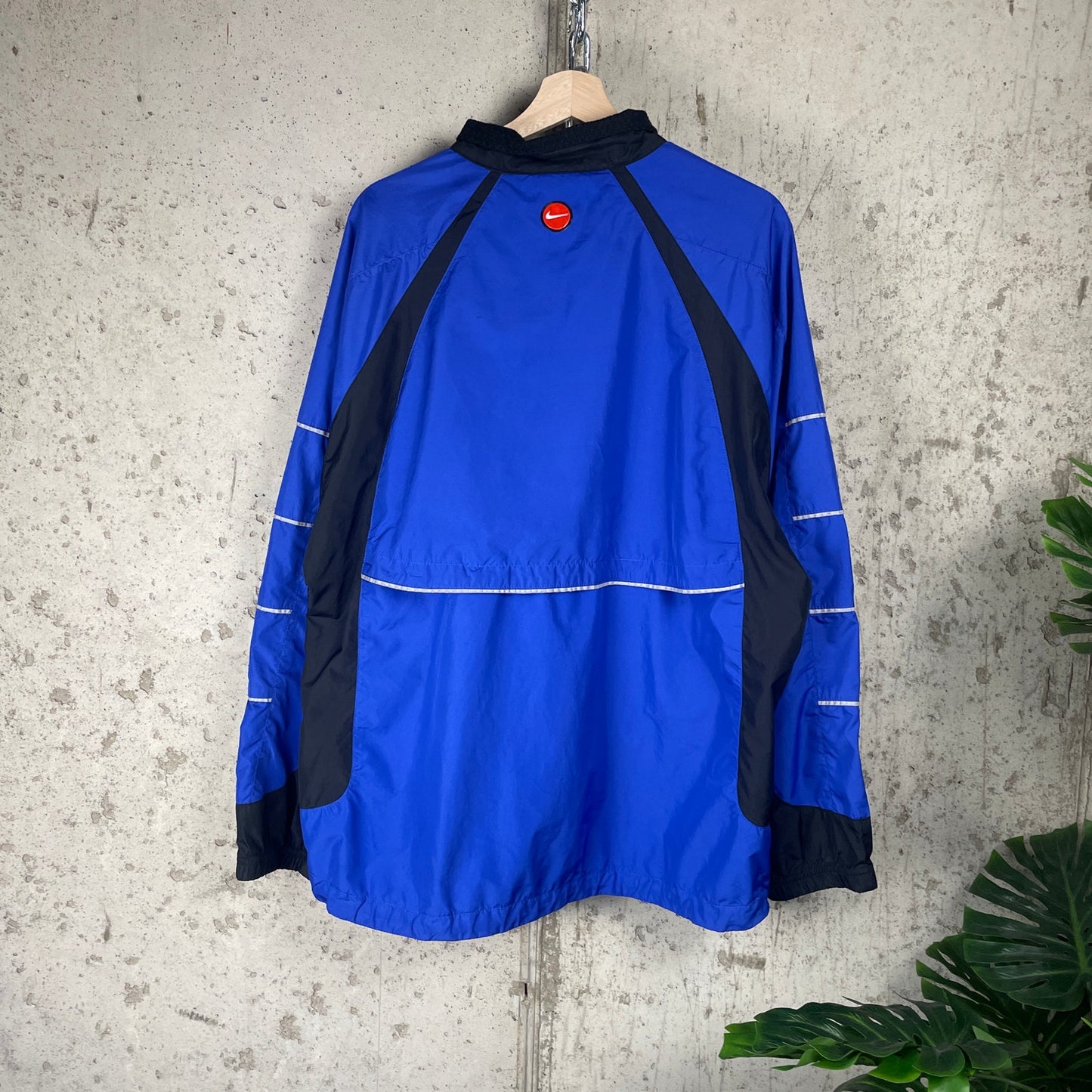 90s Nike White Tag Zip Up Large Windbreaker Jacket