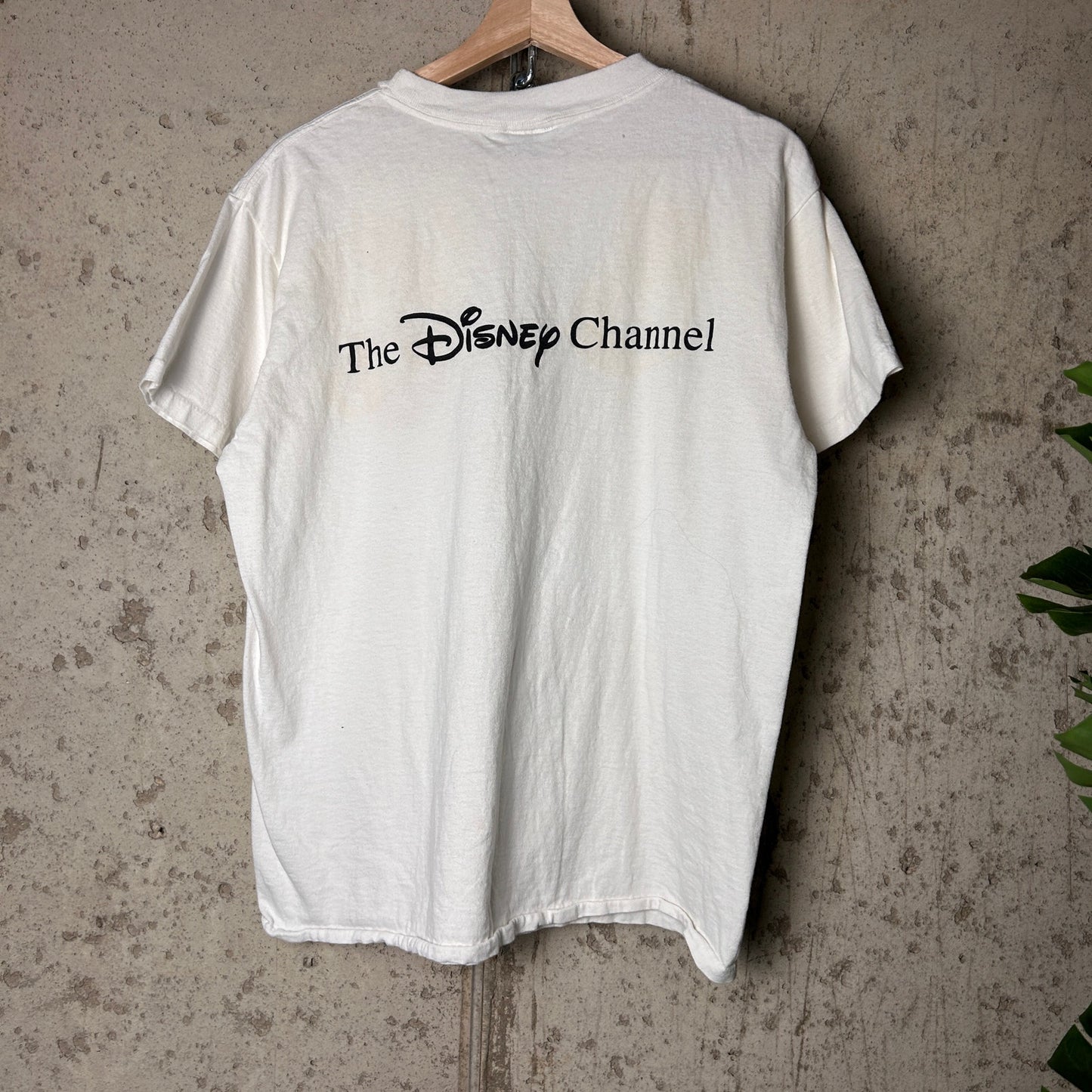 Vintage Mickey Mouse Disney Channel Promo Large 80s Shirt