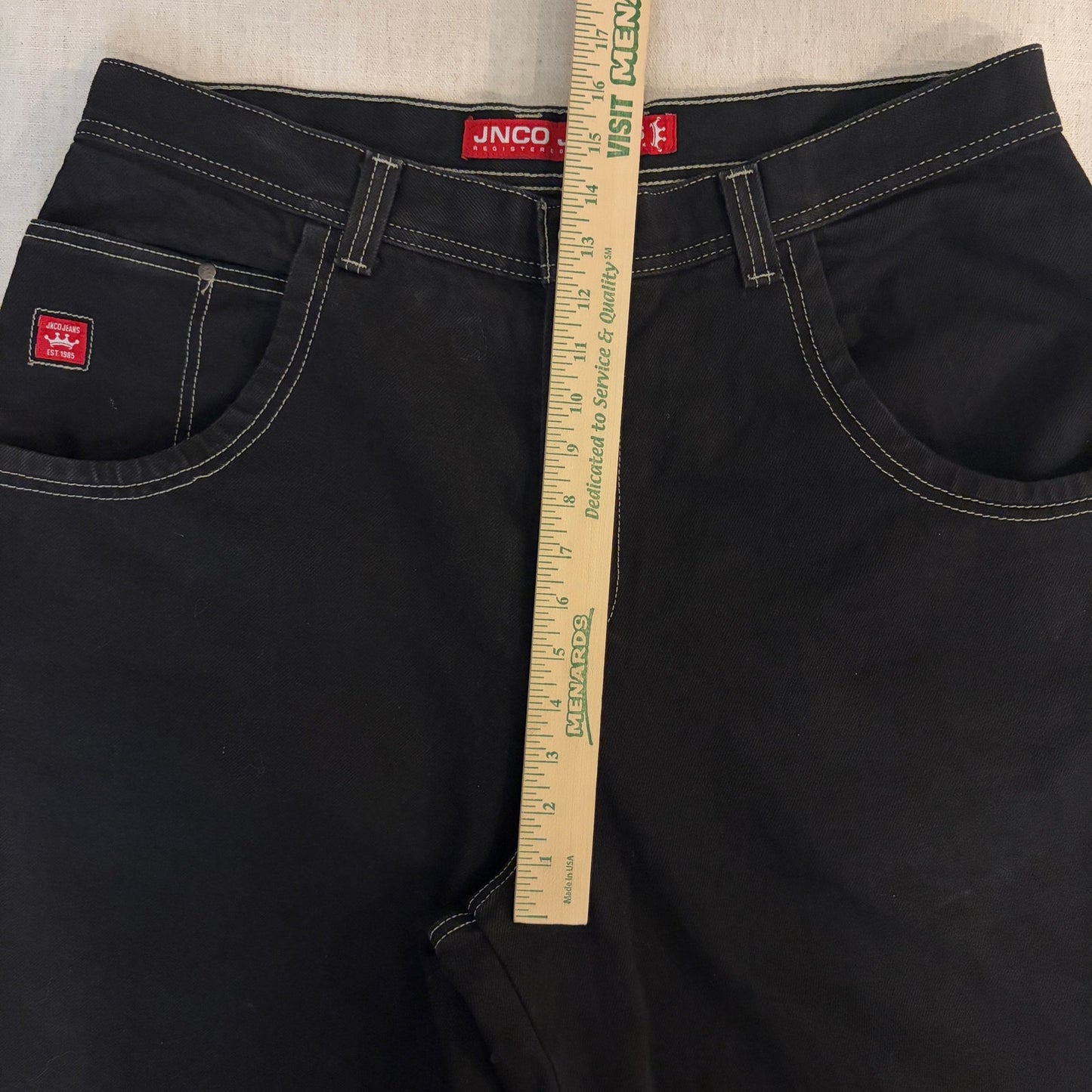 Vintage JNCO Jorts Panther Embroidered Sz 38 Skater Shorts