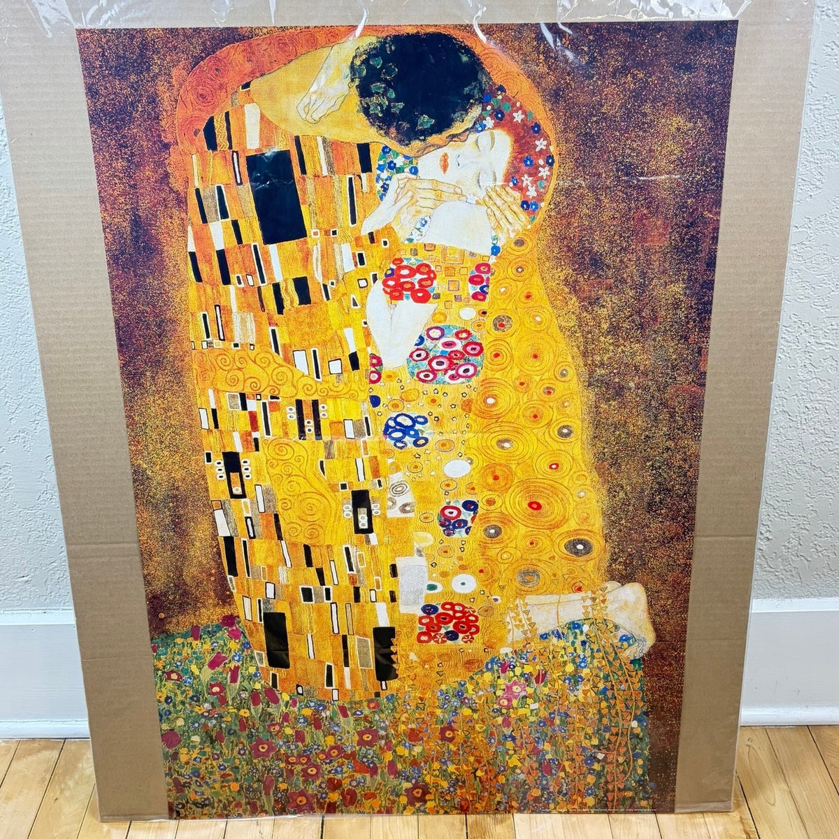 Gustav Kilmt The Kiss Painting Art Poster 24" x 36"