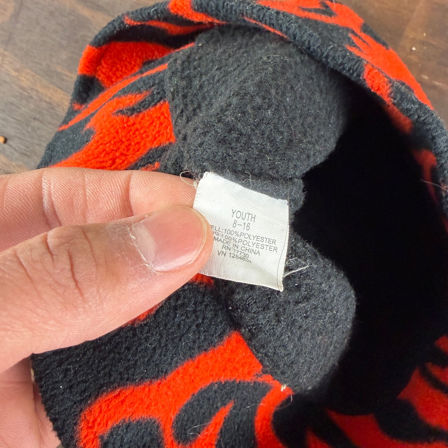 Y2K Flame AOP Youth 8-16 Fire Beanie Hat