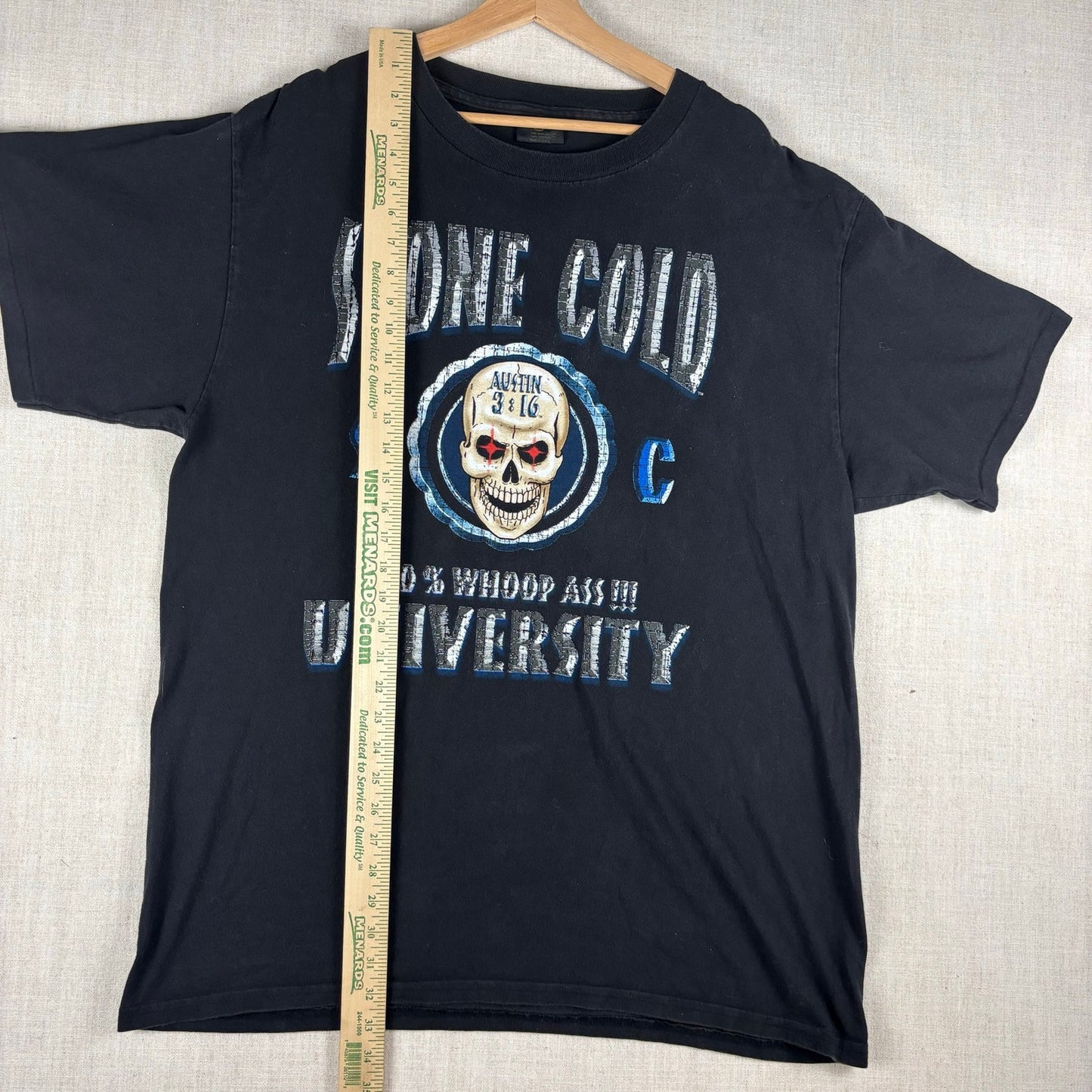Vintage Stone Cold University Steve Austin Class of 3:16 WWF XL Shirt