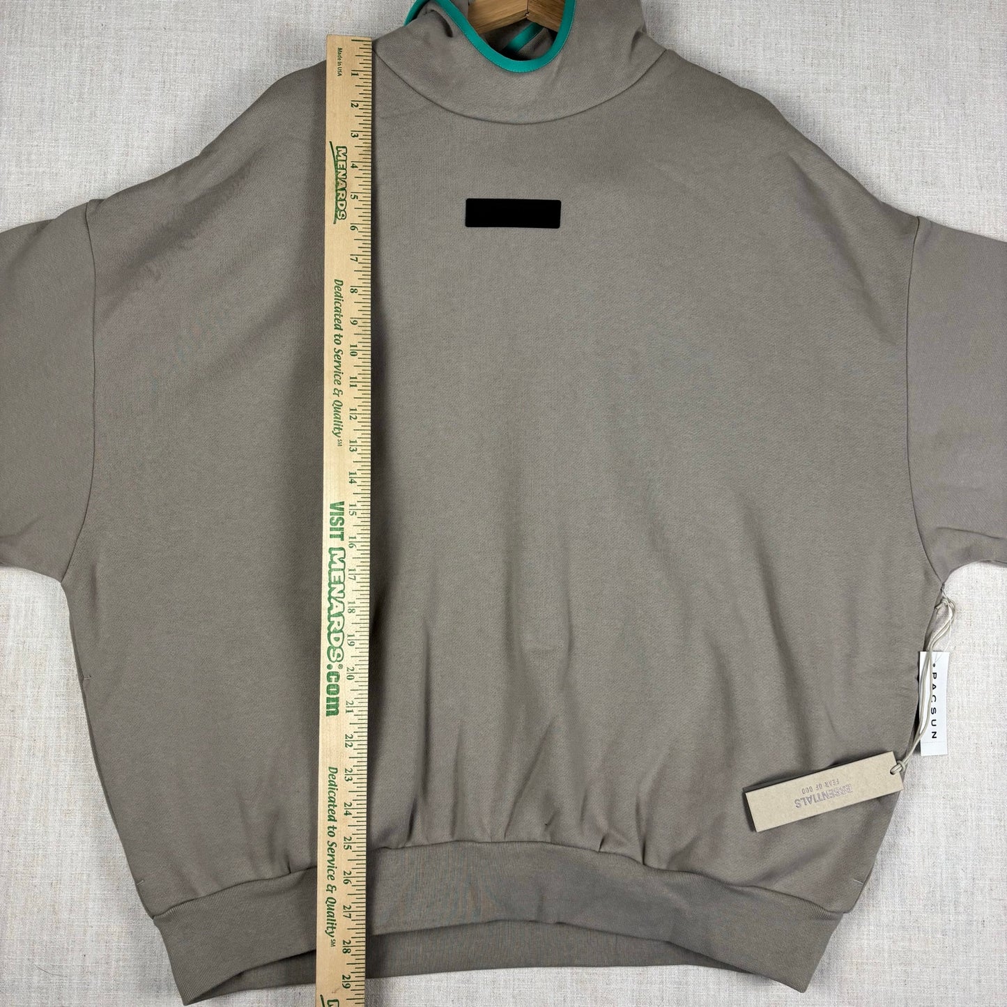 Fear Of God Essentials Seal Teal Trim NWT Large Heavyweight Hoodie