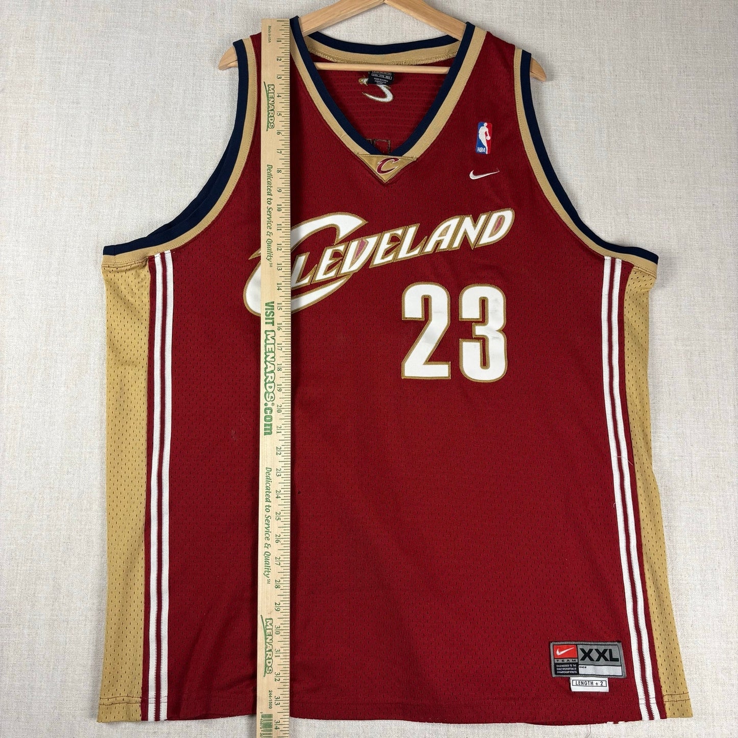 Vintage Lebron James Rookie Nike Cleveland Cavaliers Sewn Stitched XXL Jersey