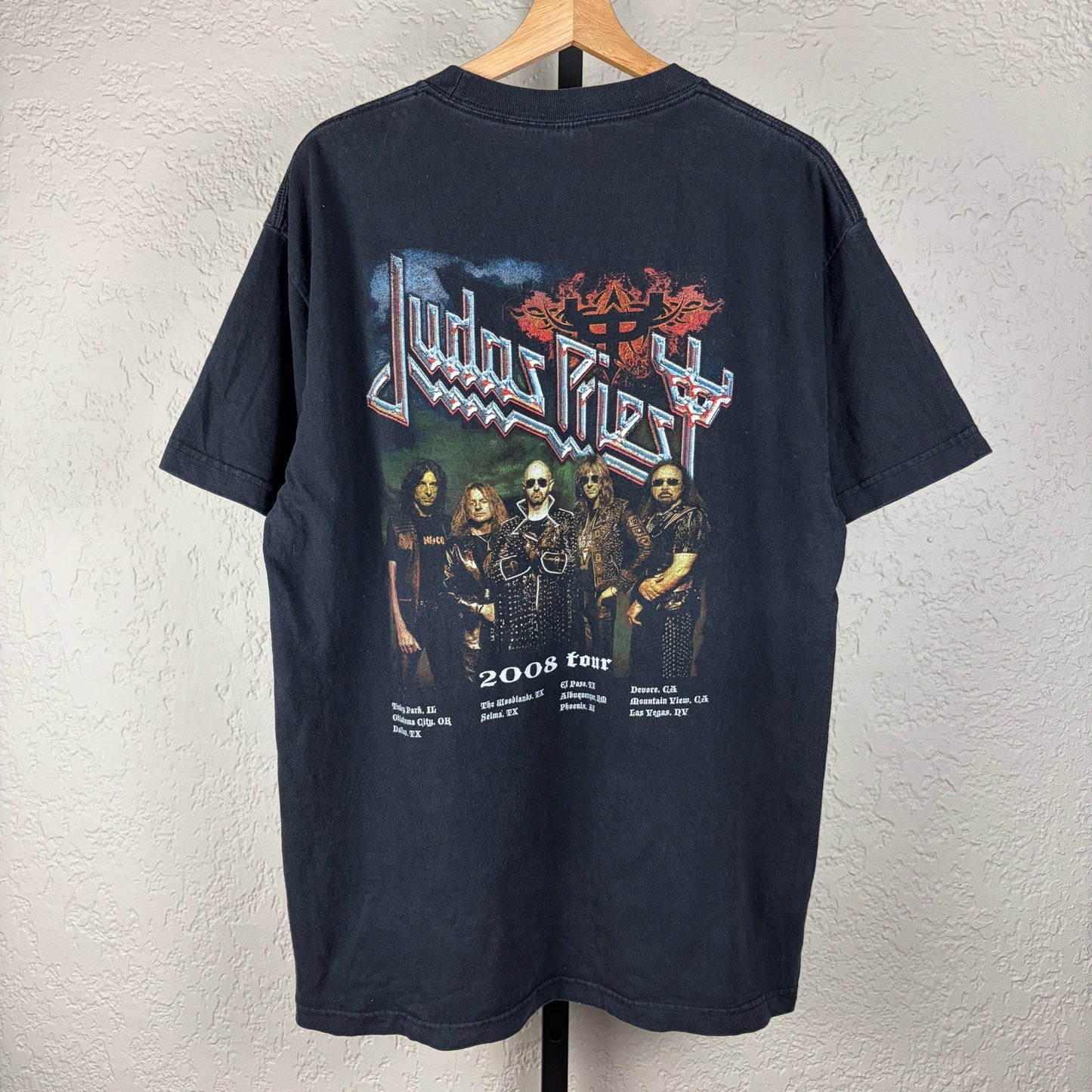 Judas Priest 2008 Nostradamus Large Metal Band Tee