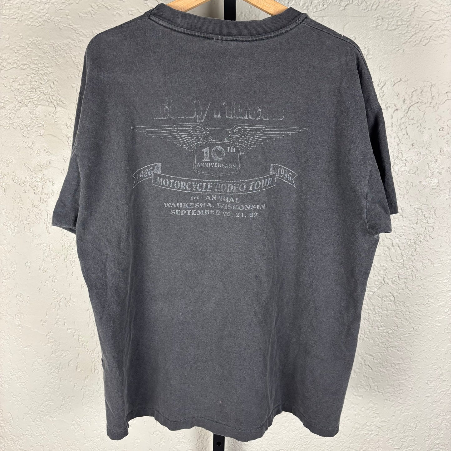 Vintage 3D Emblem Style Easyriders 1994 Biker Earth XL Shirt