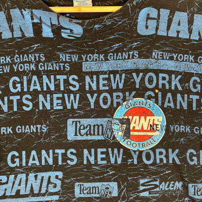 Vintage Salem Sportswear New York Giants NFL AOP XL Tee