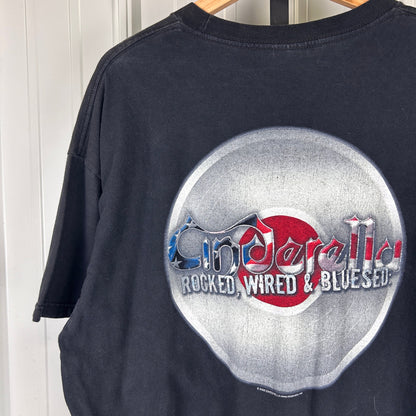Cinderella Band Rocked Wired And Bluesed 2006 Y2K XL Tour Tee