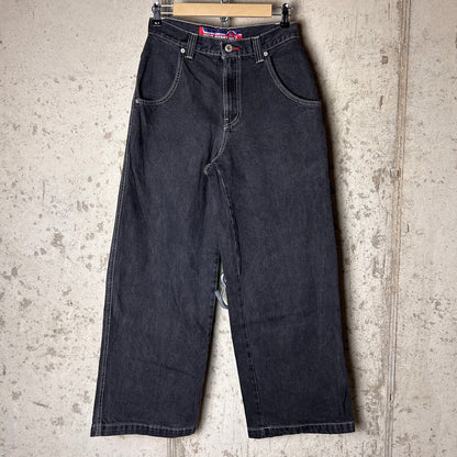 JNCO Jeans Y2K RARE Tribal Skeletal Dragon Embroidered 29" x 30" Skate Denim