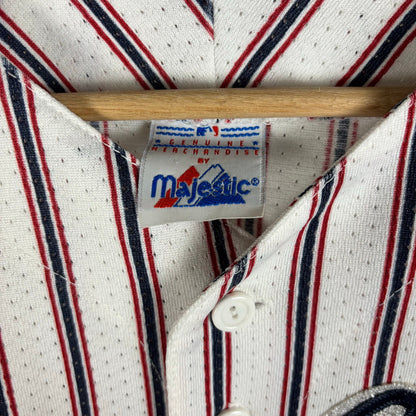 Vintage New York Yankees Rare Pinstripe Majestic MLB XXL Baseball Jersey