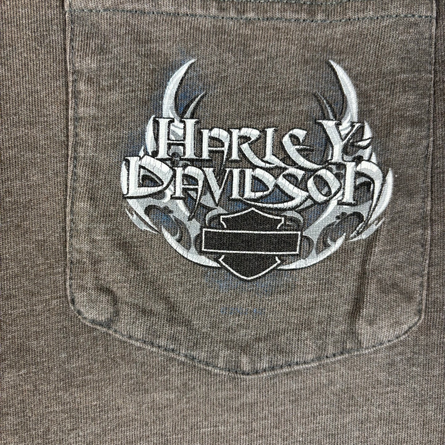 Vintage Harley Davidson Tribal Flame Longsleeve Medium Biker Shirt
