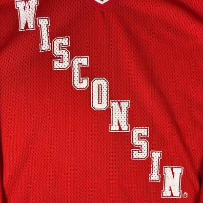 Vintage Wisconsin UWM Badgers KSA Koronis Spell Out Hockey Jersey XL