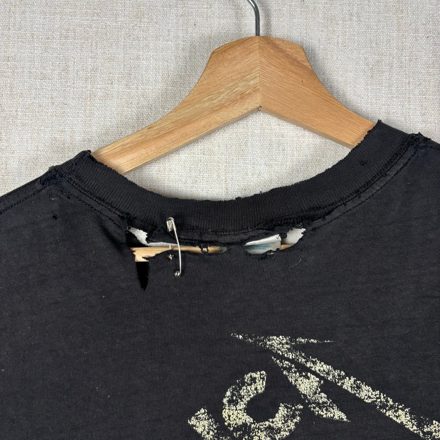 1994 Metallica Pushead Flaming Skull Thrashed Distressed Medium Tee