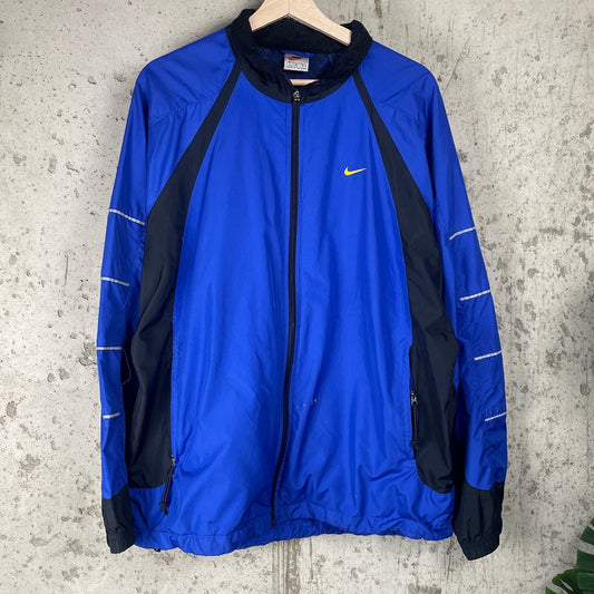 90s Nike White Tag Zip Up Large Windbreaker Jacket