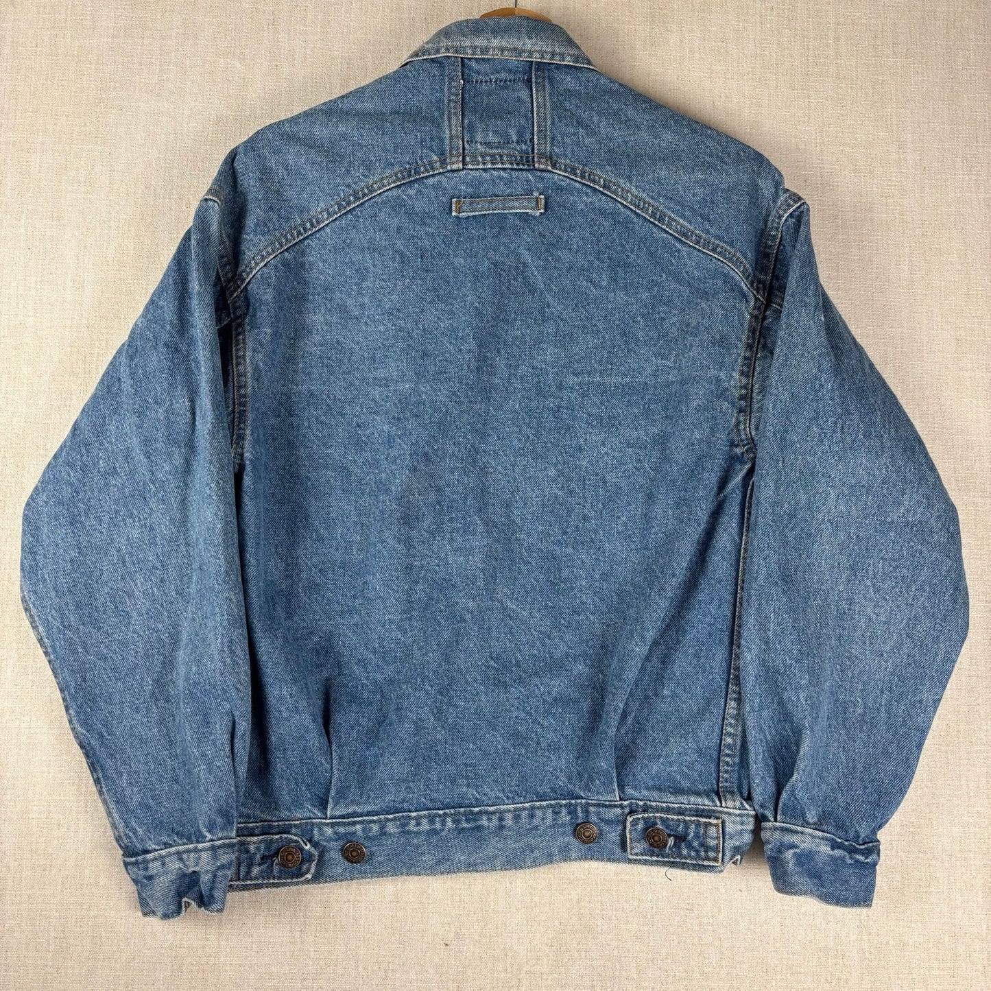 Vintage Levis White Tab Denim Trucker Jacket 90s XS