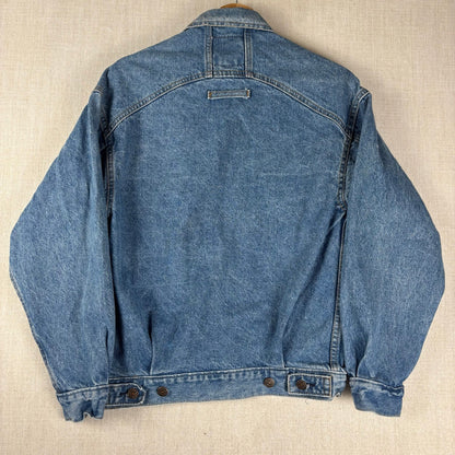 Vintage Levis White Tab Denim Trucker Jacket 90s XS