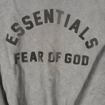 Essentials Fear of God NWT Mock Neck Jet Black Large Crewneck Sweater