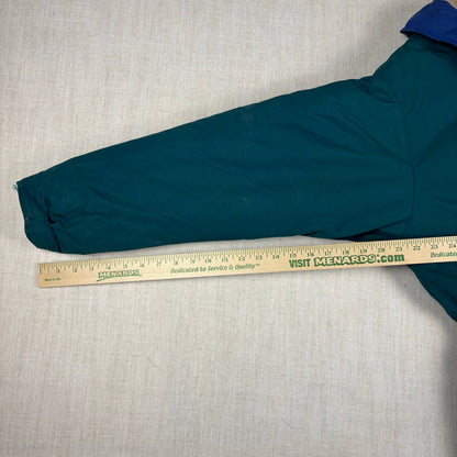 Vintage LL Bean Penobscot Parka Womens Goose Down Nylon Teal Medium Jacket