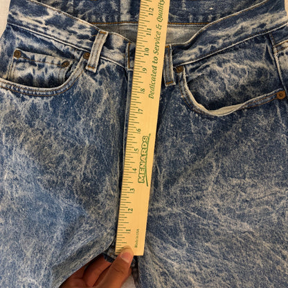 Vintage Levis 501 XX 80s Acid Wash Button Fly 29x30.5 USA Made Jeans