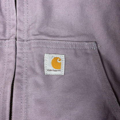 Carhartt Lavender Purple Real Tree Quilted Lined Hooded Jacket Womens Medium