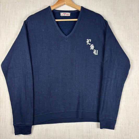 Vintage Champion Doran Casual LSU Tigers Medium V Neck Sweater