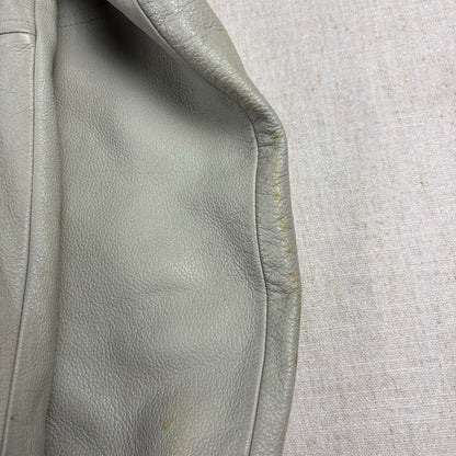 Vintage Lugz Authentic Embroidered Leather Jacket Large