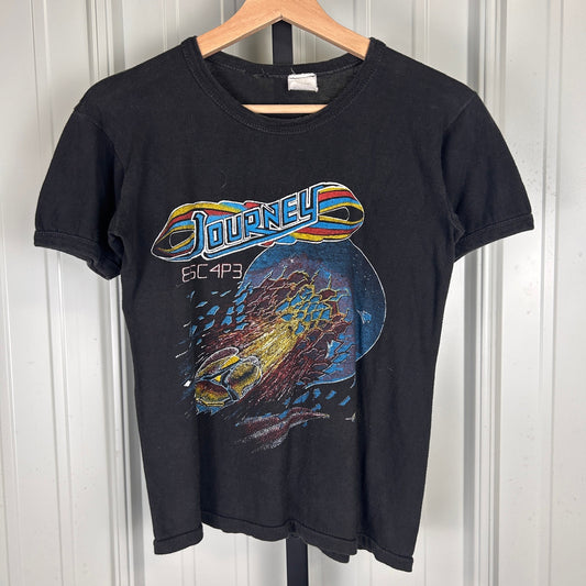 Journey 1981 Original Escape Tour Space Planet Small Vintage Graphic Tee