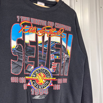 Dale Earnhardt 7 Time Winston Cup Champion NASCAR 1995 Large Crewneck