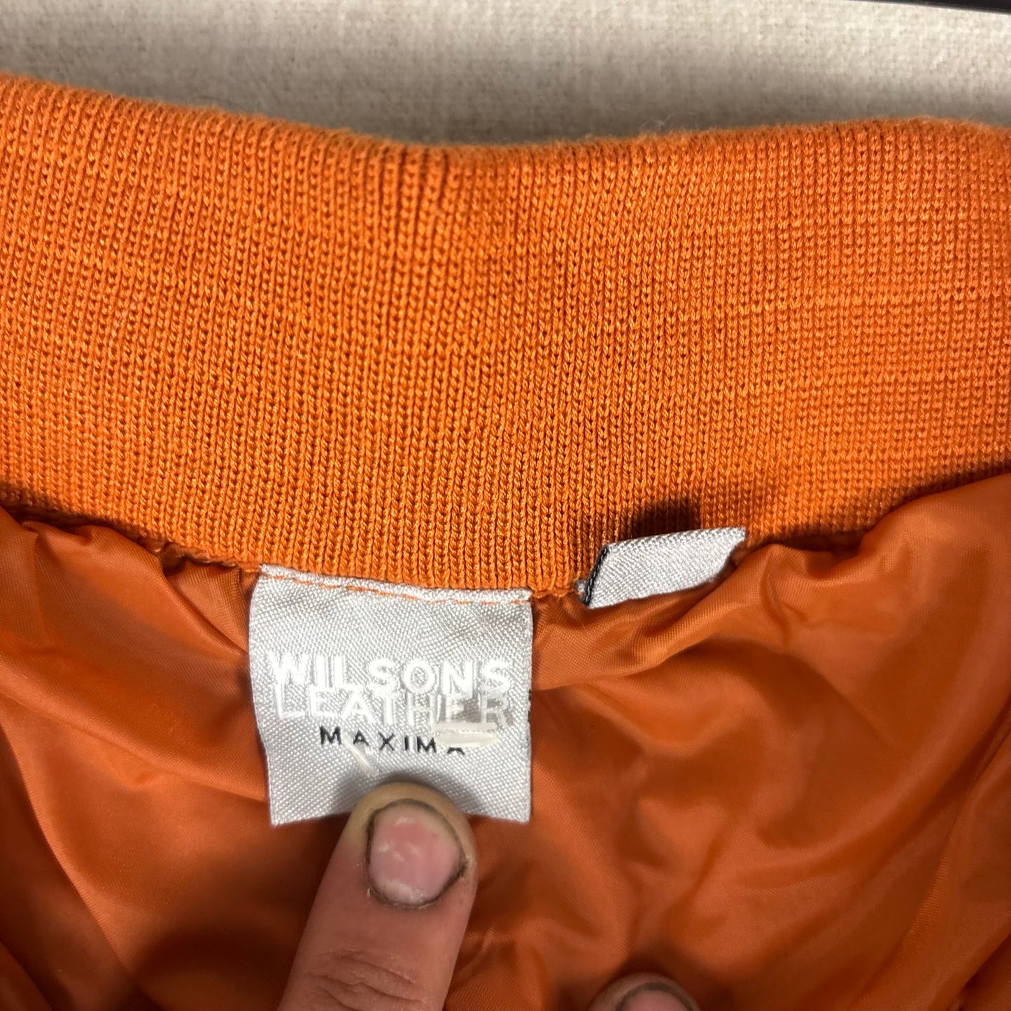 Wilsons Leather Maxima 2 Piece Burnt Orange Suede Leather Jacket 2XL