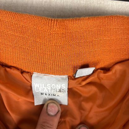 Wilsons Leather Maxima 2 Piece Burnt Orange Suede Leather Jacket 2XL
