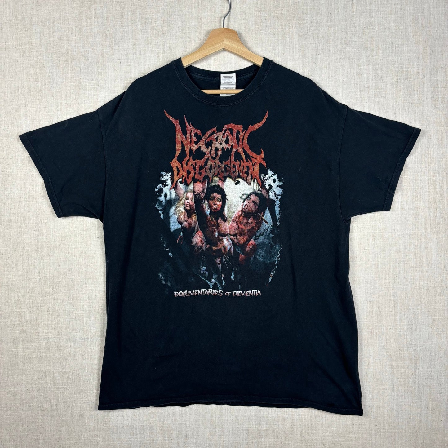 Brutaldeath Metal Necrotic Disgorgement Documentaries of Dementia XL Band Tee