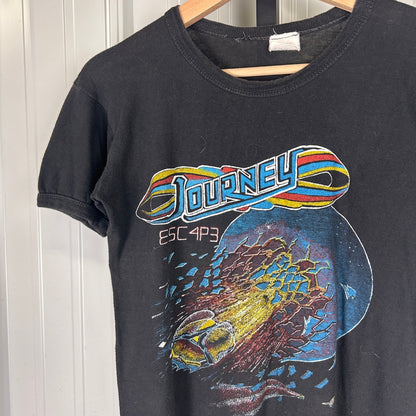 Journey 1981 Original Escape Tour Space Planet Small Vintage Graphic Tee
