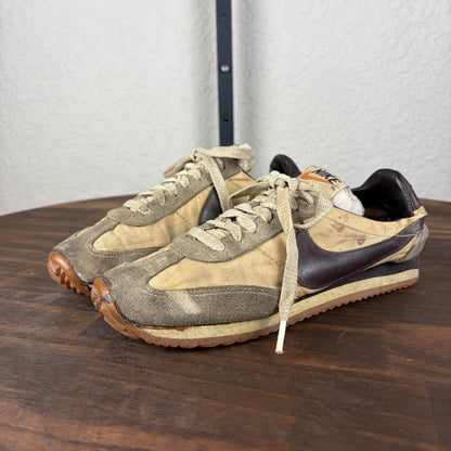 1980s Nike Oceania Trainers Made in Korea Dark Brown Mens 8.5