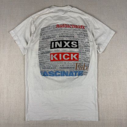 Vintage INXS 1988 Kick Tour Australian Rock Band Small Tee