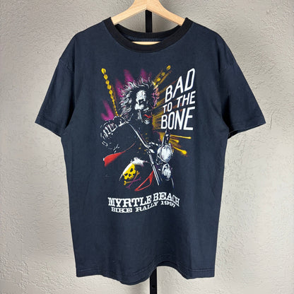 Bad To The Bone 1997 Bike Rally 3D Emblem Style Large Harley Davidson Tee