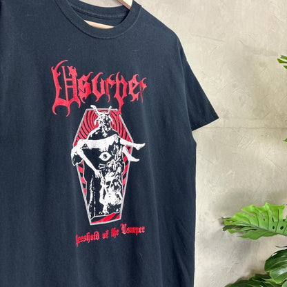 Usurper Chicago Metal Band “Threshold of the Usurper” 00s Promo Large Tee