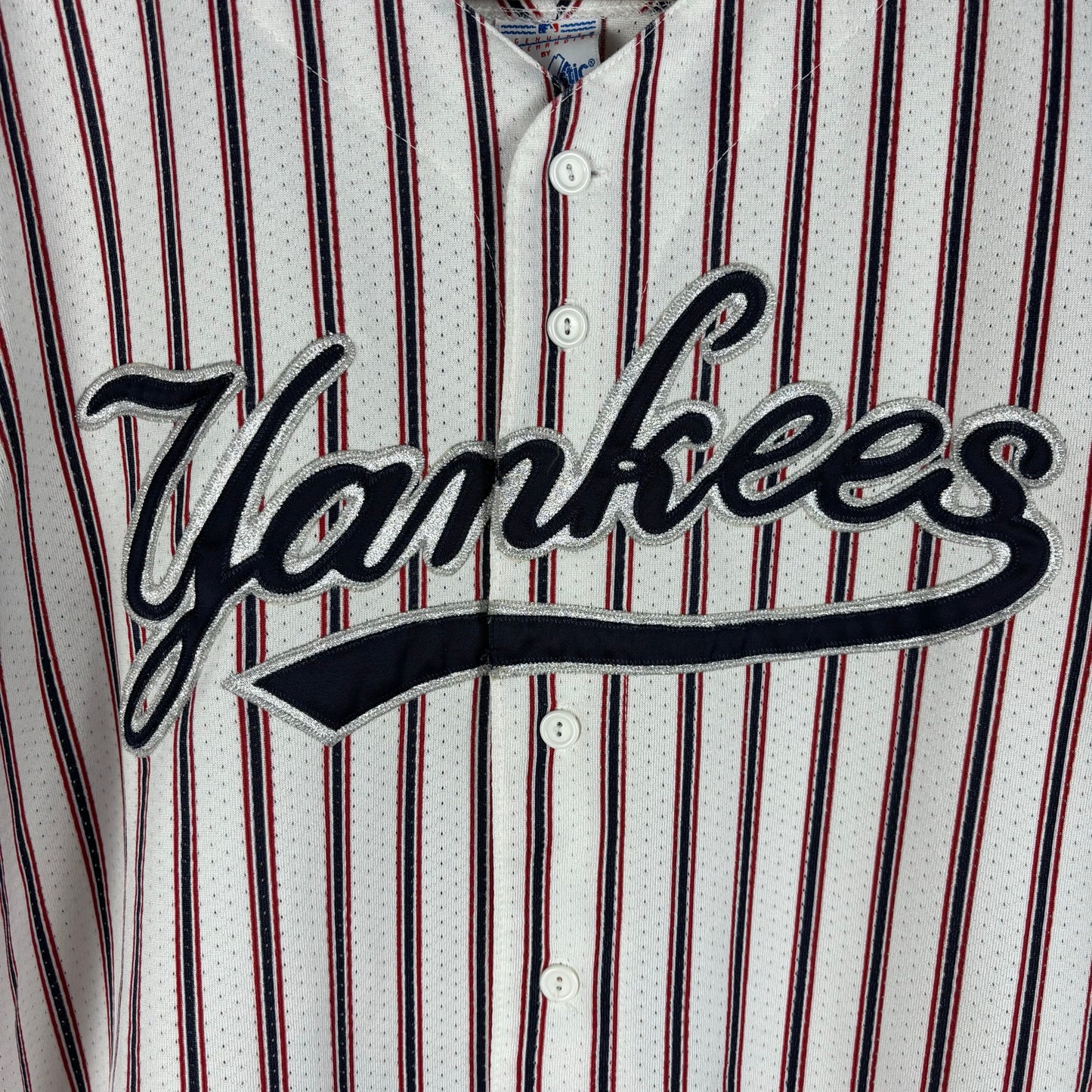 Vintage New York Yankees Rare Pinstripe Majestic MLB XXL Baseball Jersey