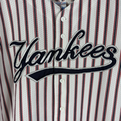 Vintage New York Yankees Rare Pinstripe Majestic MLB XXL Baseball Jersey