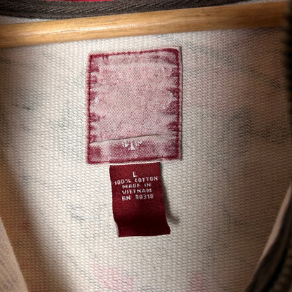 Vintage Japanese Art Lucky Brand Rare AOP Large Zip Up Y2K Hoodie