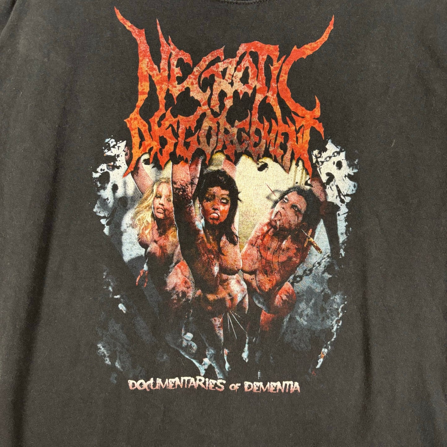 Brutaldeath Metal Necrotic Disgorgement Documentaries of Dementia XL Band Tee