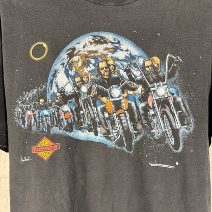 Vintage 3D Emblem Style Easyriders 1994 Biker Earth XL Shirt