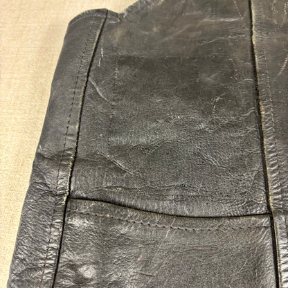 Vintage Harley Davidson 1970s Hippie Political Patch Manzoor Leather Medium Vest